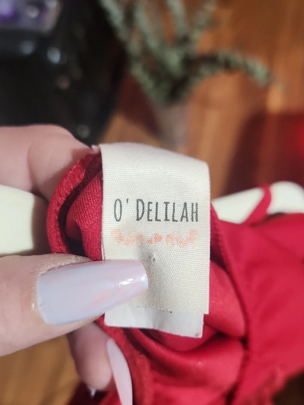 Scarlet Lace-Back V-Neck Bodysuit - Picture 2 of 3